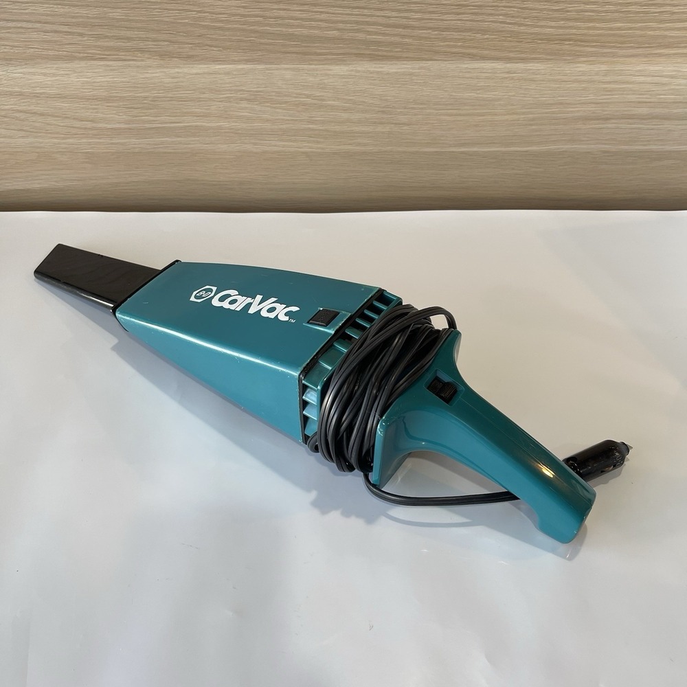 Vintage Black & Decker CarVac 12V Car Vacuum Cleaner Teal Model 9510 Tested